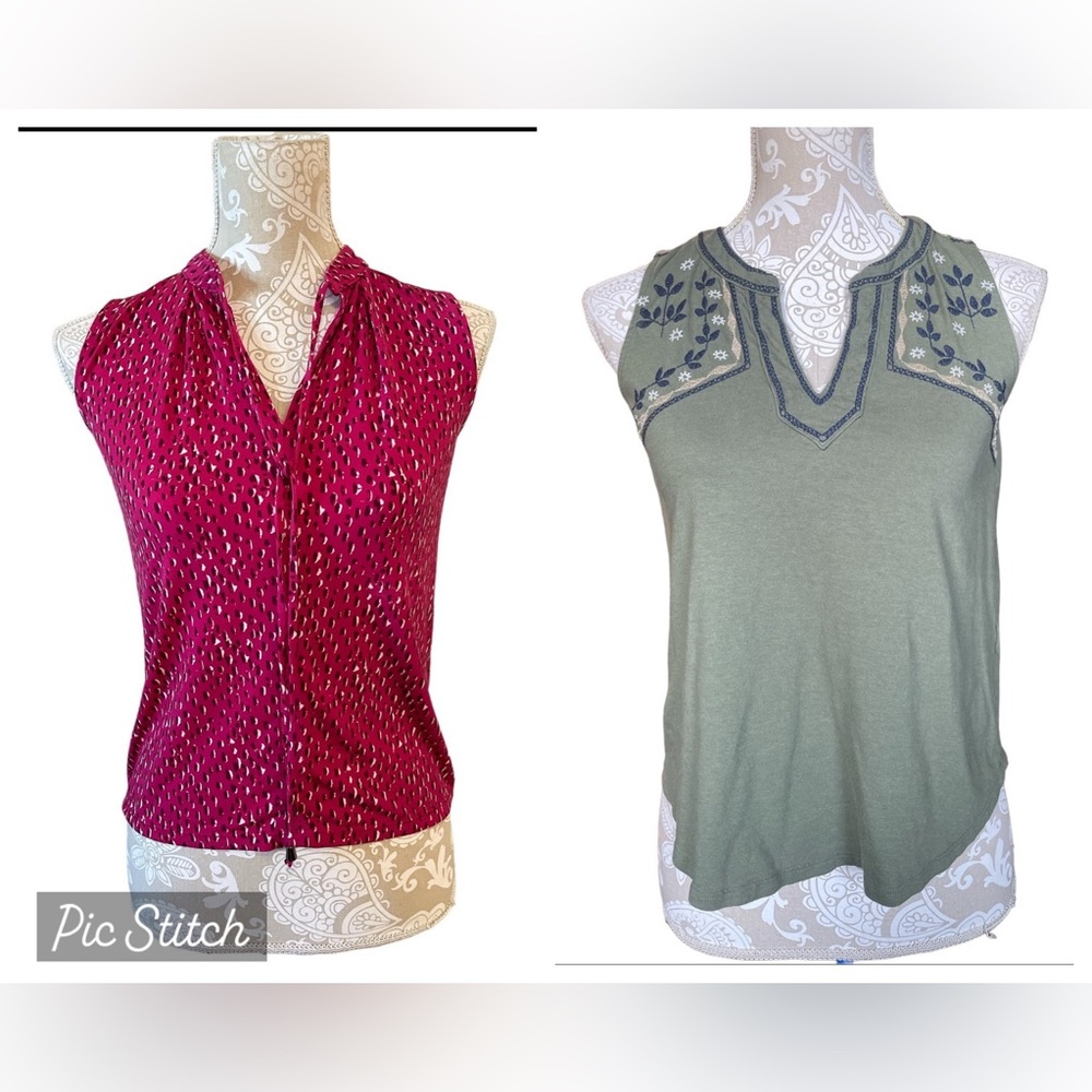 SALE! Lot of 2- Banana Republic XXS Sleeveless Tops